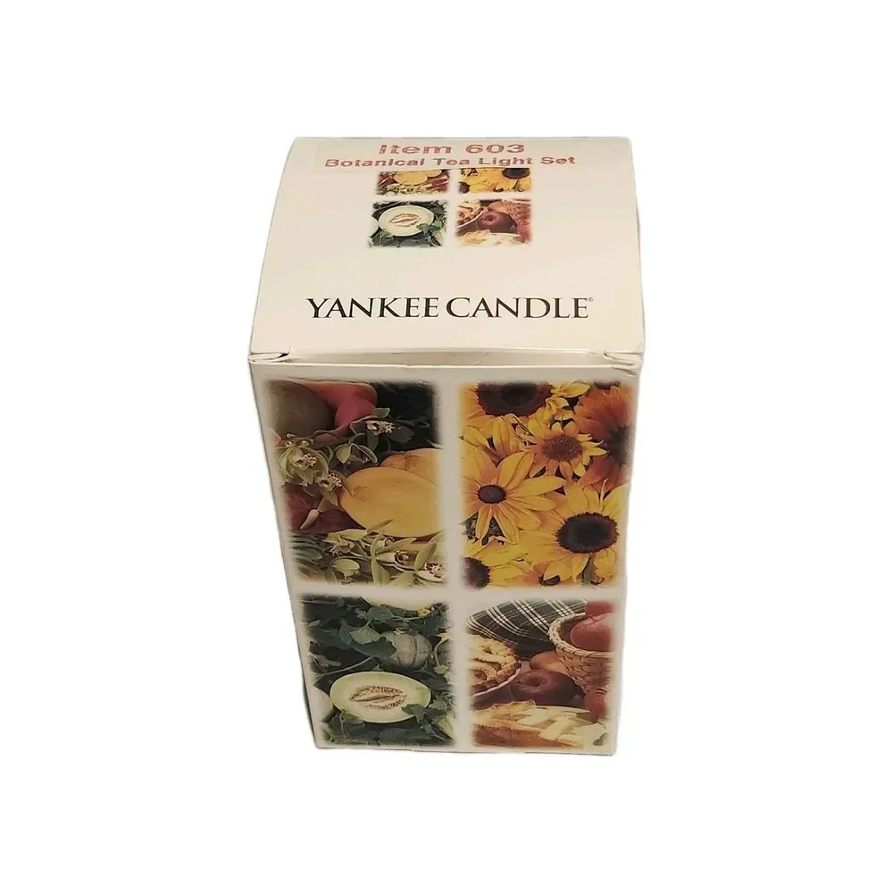 Vintage Yankee Candle Botanical Tea Light And Votive Set Lilac Blossom NIB